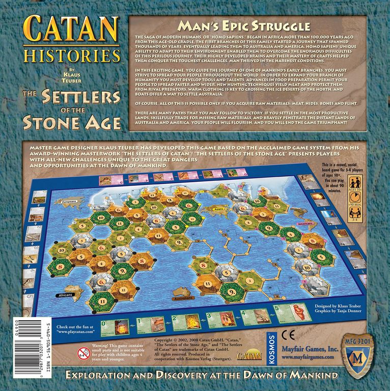 The Settlers of the Stone Age back of the box