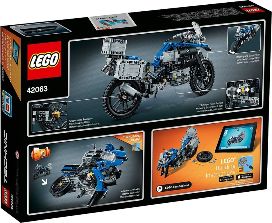 LEGO® Technic BMW R 1200 GS Adventure parte posterior de la caja