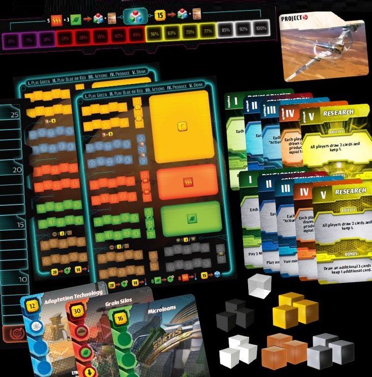 Terraforming Mars: Ares Expedition – Foundations componenti
