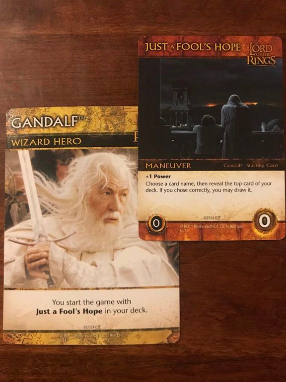 The Lord of the Rings: The Return of the King Deck-Building Game cartes