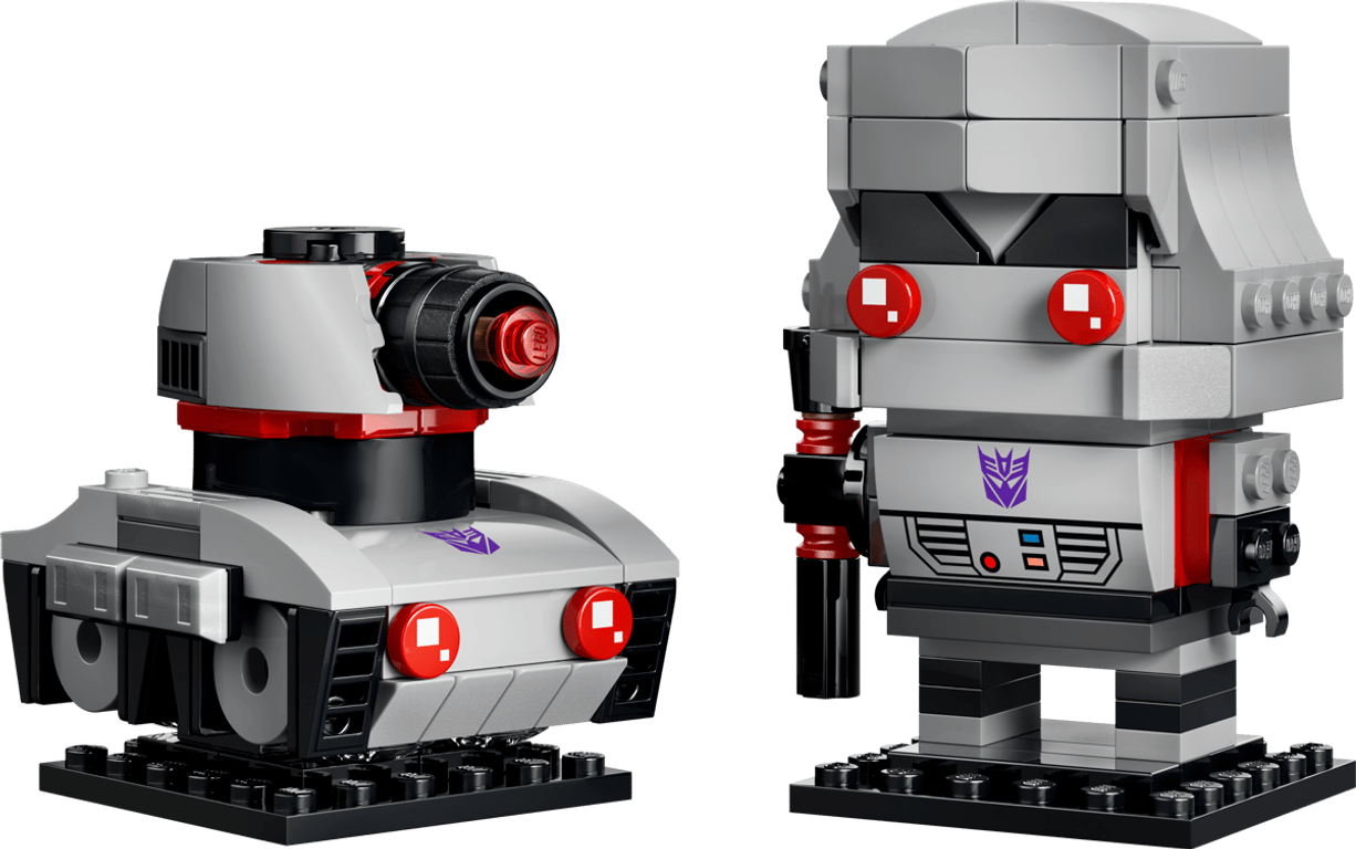LEGO® BrickHeadz™ Robot e veicolo Megatron componenti