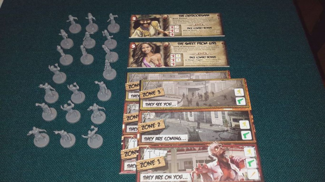 Run, Fight, or Die! 5/6 Player Expansion components