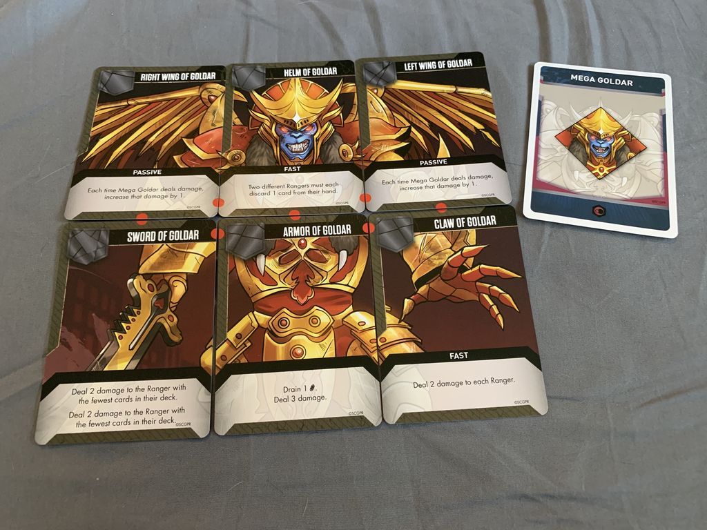 Power Rangers: Heroes of the Grid – Mega Goldar Deluxe Figure cards