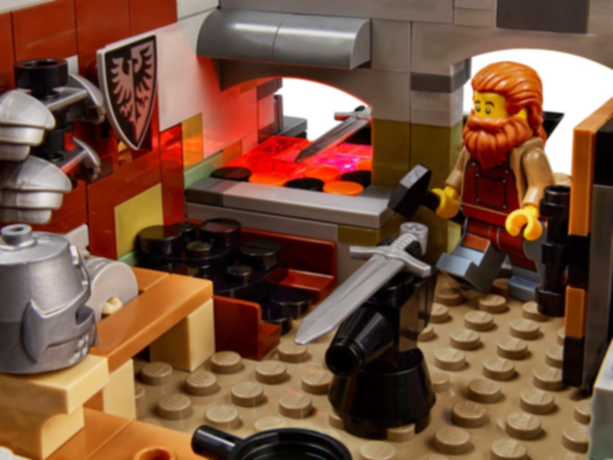 LEGO® Ideas Mittelalterliche Schmiede spielablauf