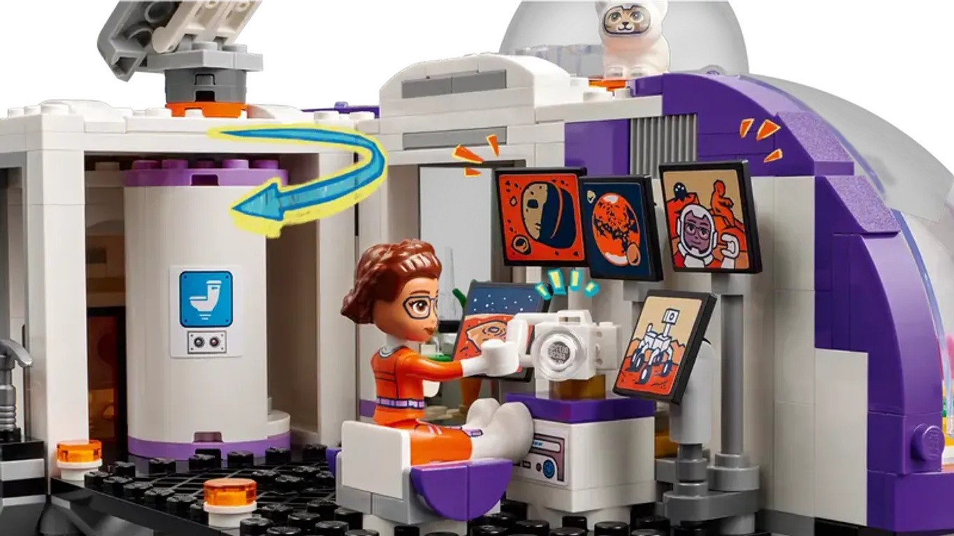 LEGO® Friends La station spatiale martienne et la fusée intérieur
