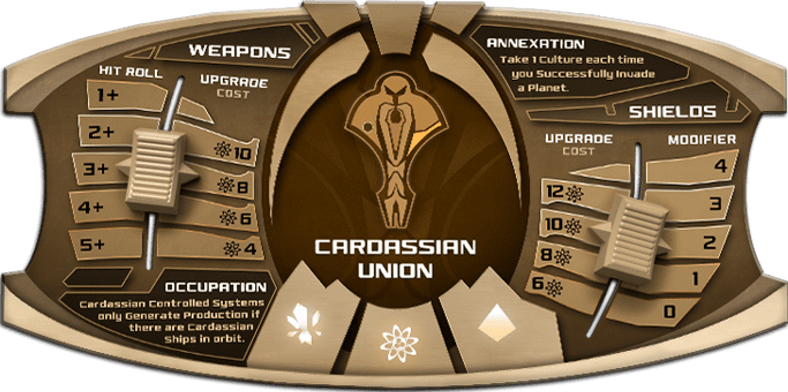 Star Trek: Ascendancy - Cardassian Union components