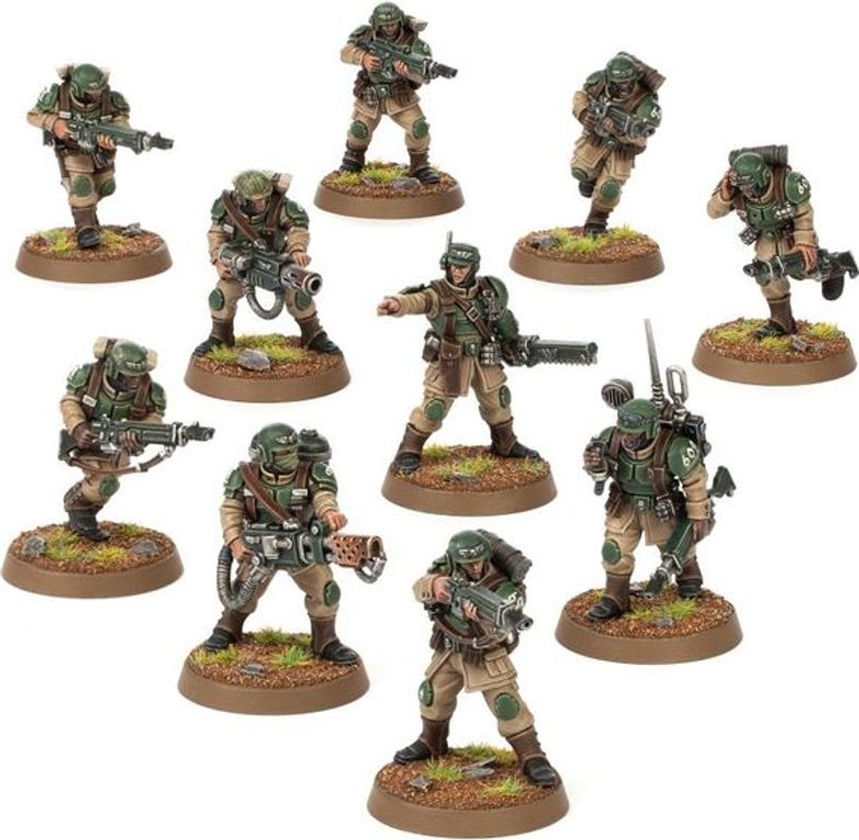 Warhammer 40,000 - Astra Militarum: Cadian Shock Troops (2023 Edition) miniature