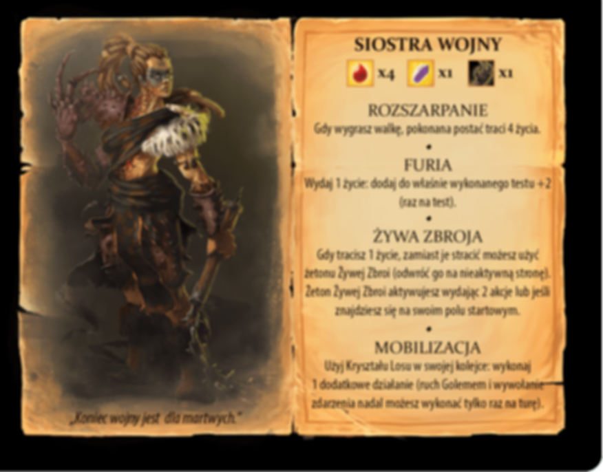 Labyrinth: The Paths of Destiny (Second Edition) Sister of war card