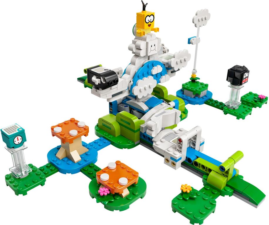 LEGO® Super Mario™ Lakitu Sky World Expansion Set components