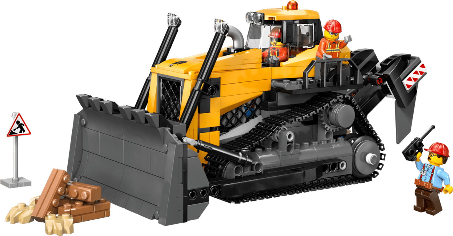 LEGO® City Yellow Bulldozer components