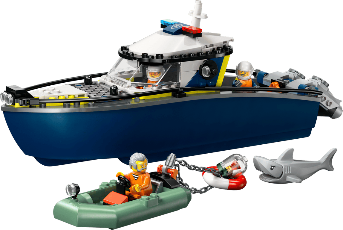 LEGO® City Police Boat Chase components