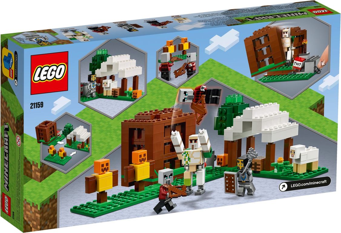 LEGO® Minecraft The Pillager Outpost back of the box