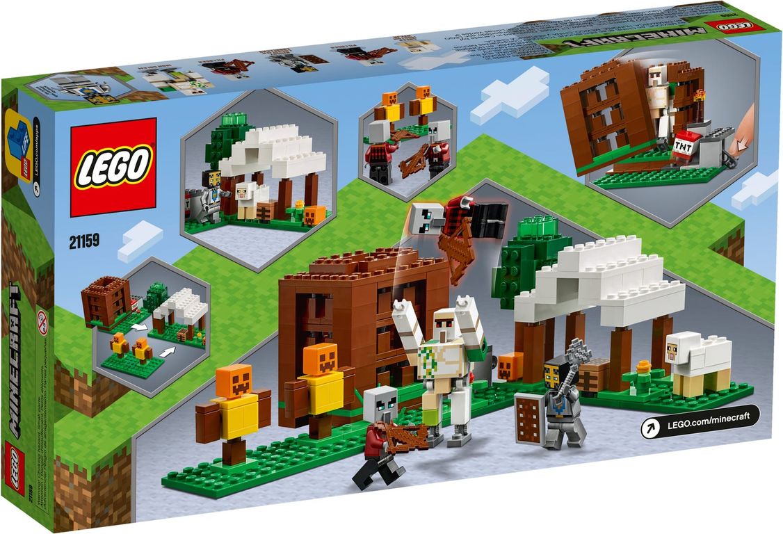 LEGO® Minecraft L'avant-poste des pillards dos de la boîte