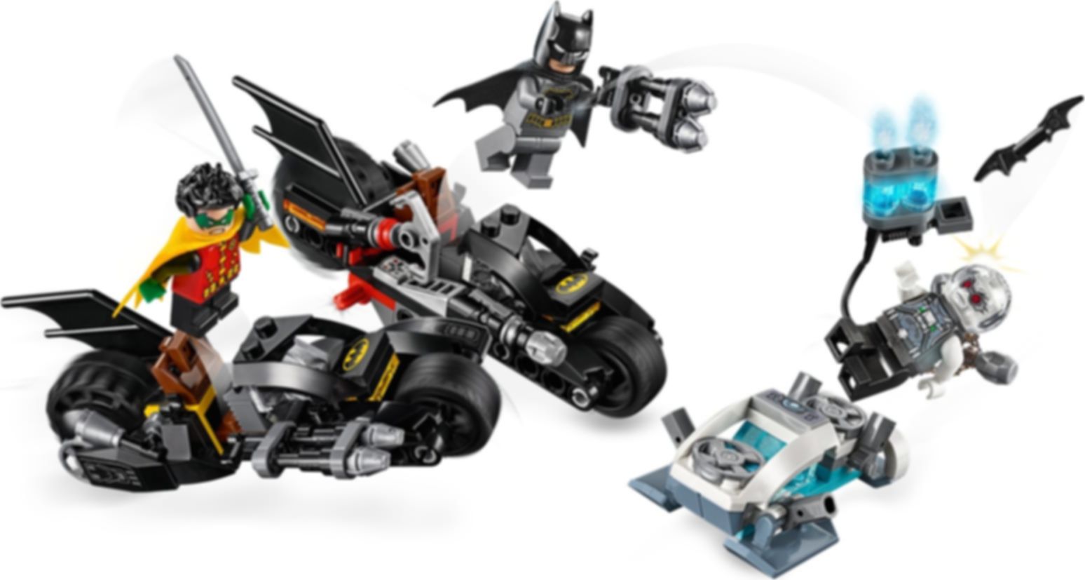 LEGO® DC Superheroes Batcycle-Duell mit Mr. Freeze™ spielablauf