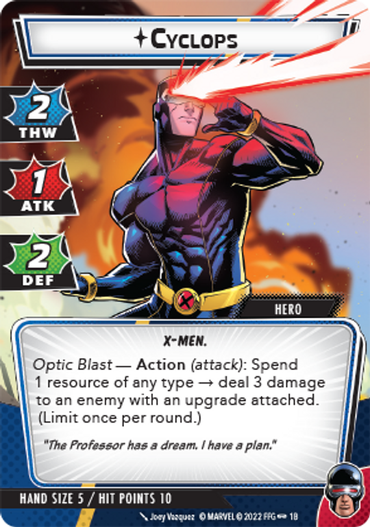 Marvel Champions: The Card Game – Cyclops Hero Pack card