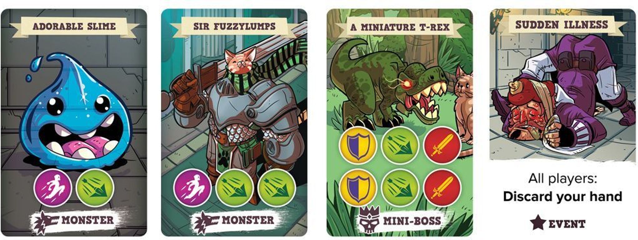 5-Minute Dungeon cartes