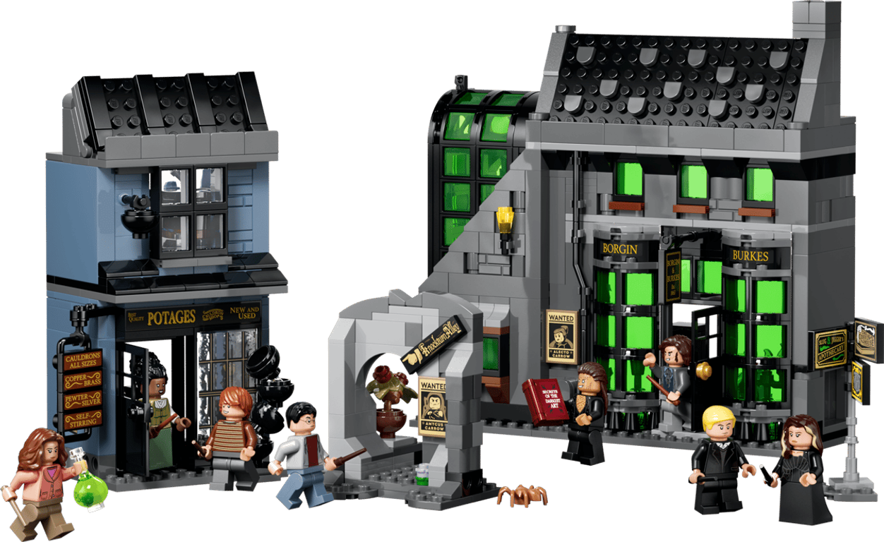 LEGO® Harry Potter™ Knockturn Alley™ Wizarding Shops components