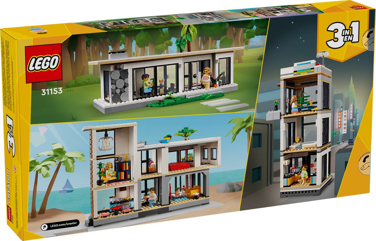 LEGO® Creator La maison moderne dos de la boîte