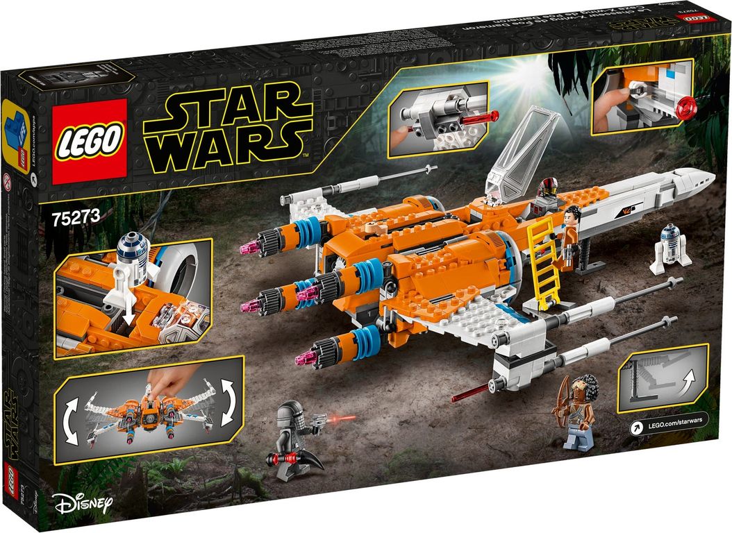 LEGO® Star Wars Poe Damerons X-wing Fighter™ achterkant van de doos