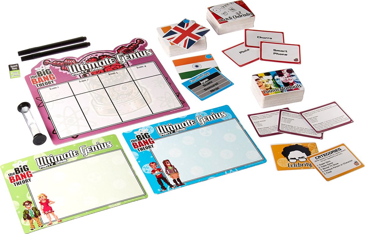 The Big Bang Theory: Ultimate Genius Party Game composants