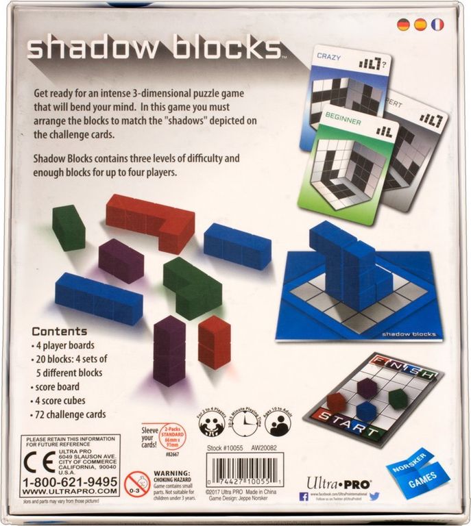 Shadow Blocks parte posterior de la caja
