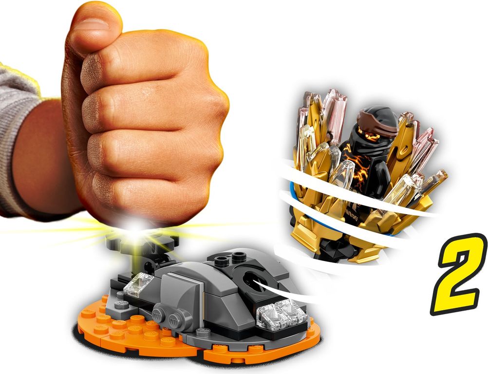 LEGO® Ninjago Spinjitzu Explosivo: Cole partes