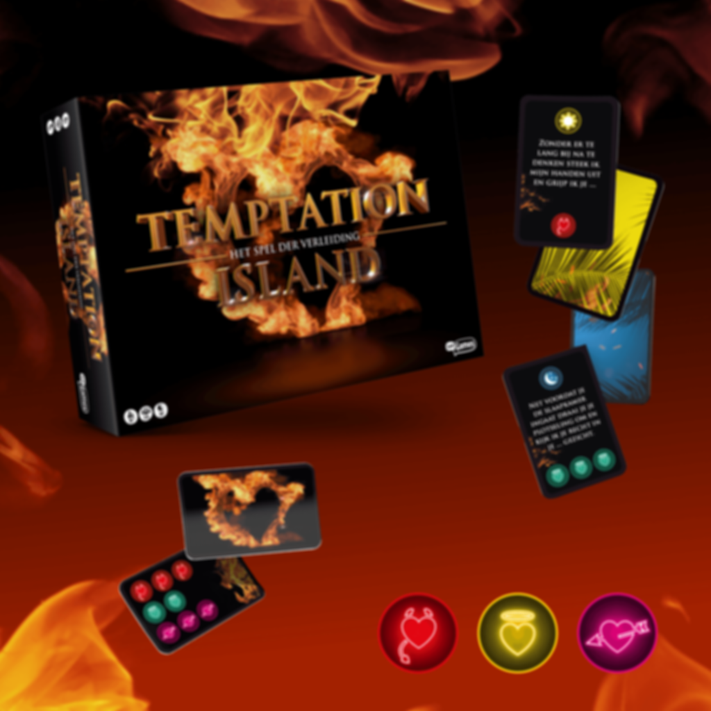 Temptation Island: The board game components