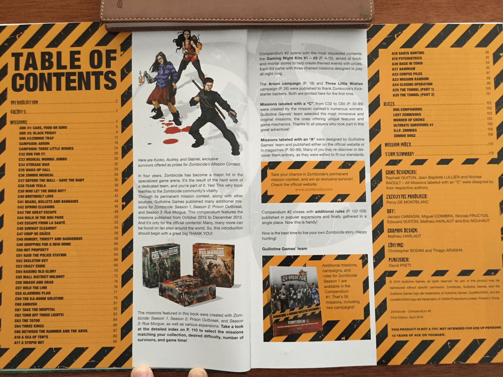 Zombicide Compendium 2 manuale