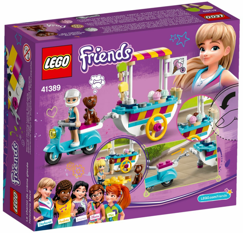 LEGO® Friends Stephanies mobiler Eiswagen rückseite der box