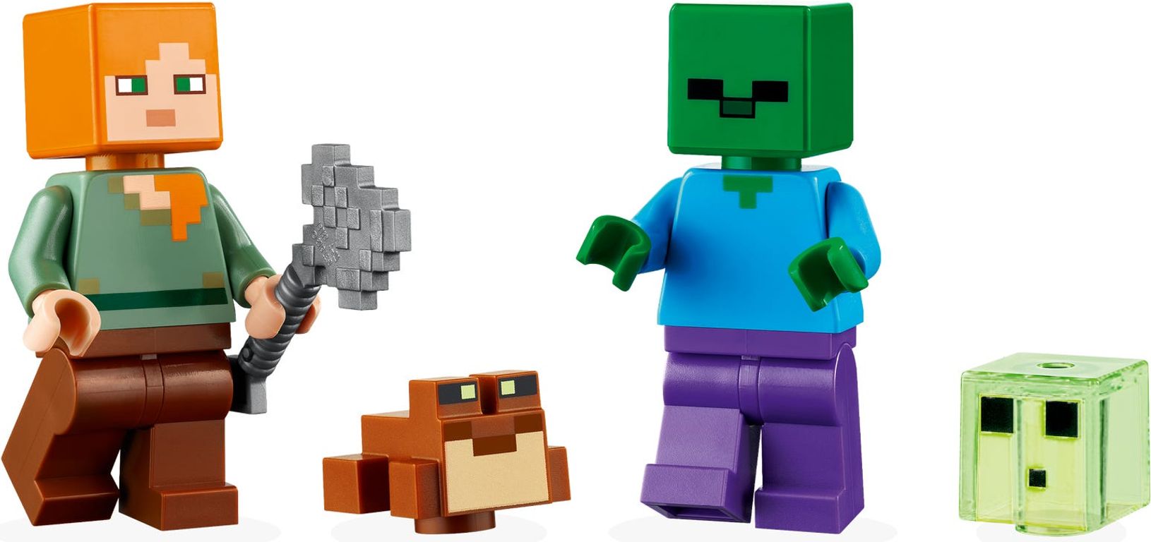 LEGO® Minecraft The Swamp Adventure minifigures