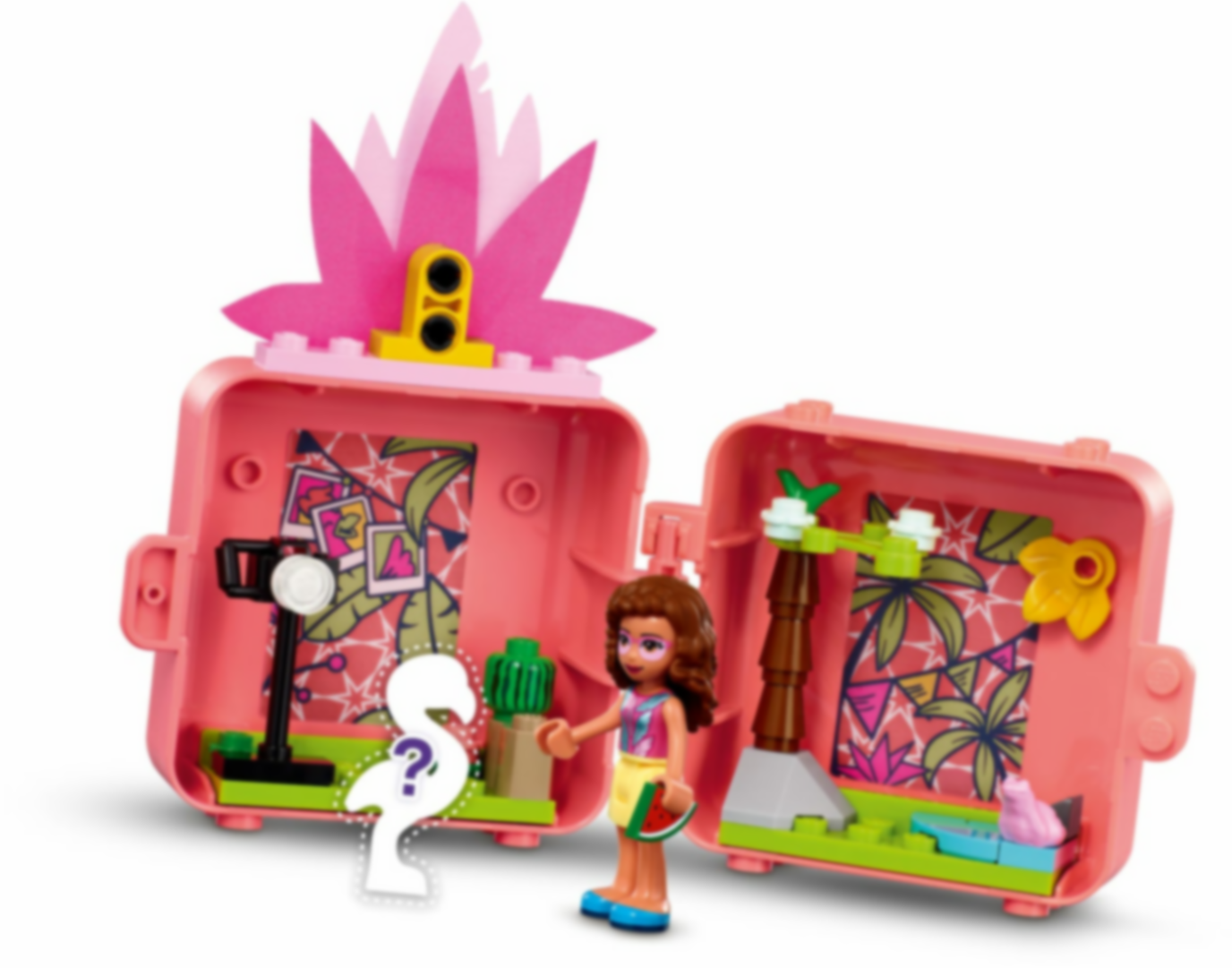 LEGO® Friends Le cube flamant rose d'Olivia composants