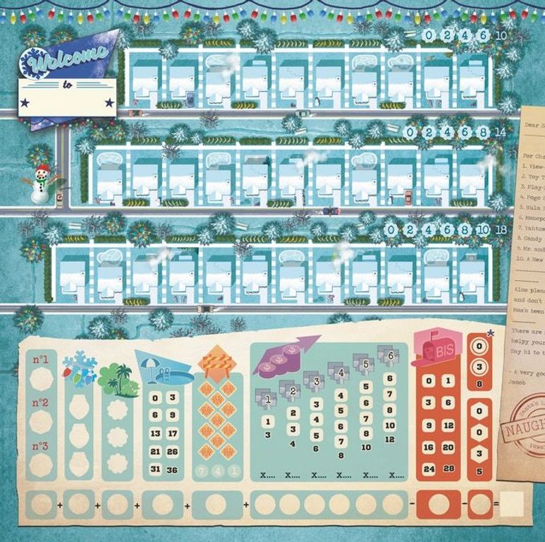 Welcome To...: Winter Wonderland Thematic Neighborhood game board