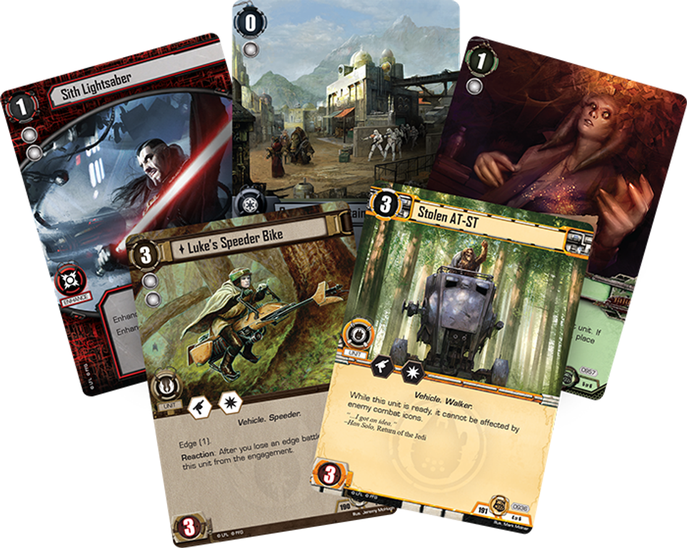 Star Wars: Le Jeu de Cartes - Nouvelles Alliances cartes