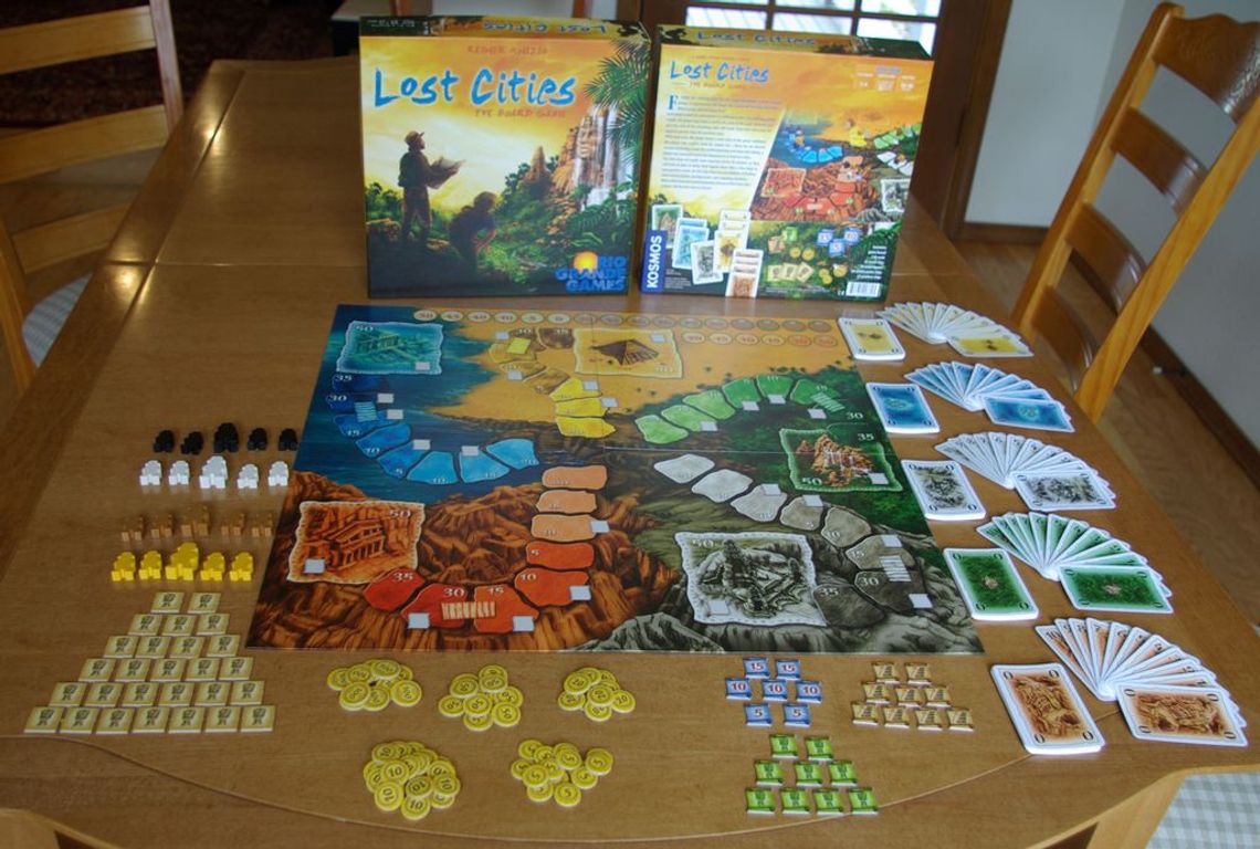 Lost Cities: The Board Game components