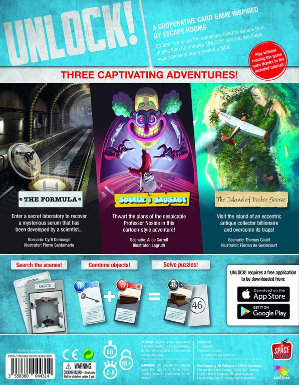 Unlock! Escape Adventures Board Game - Asmodee Italia