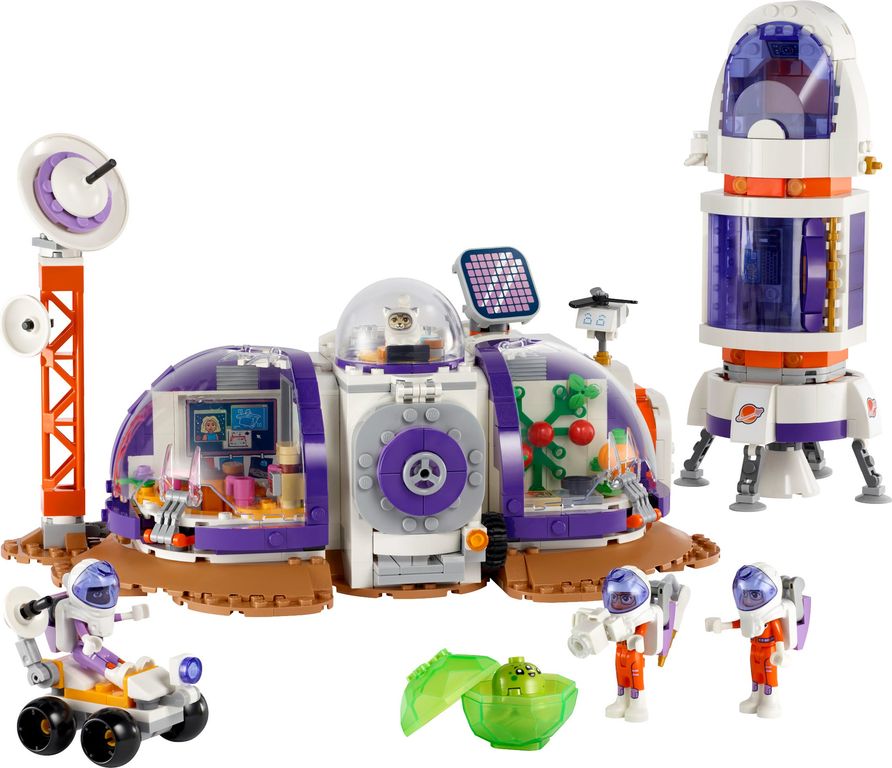 LEGO® Friends La station spatiale martienne et la fusée composants