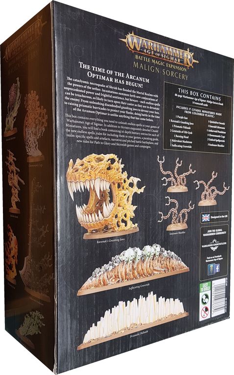 Warhammer Age of Sigmar (Second Edition): Malign Sorcery back of the box