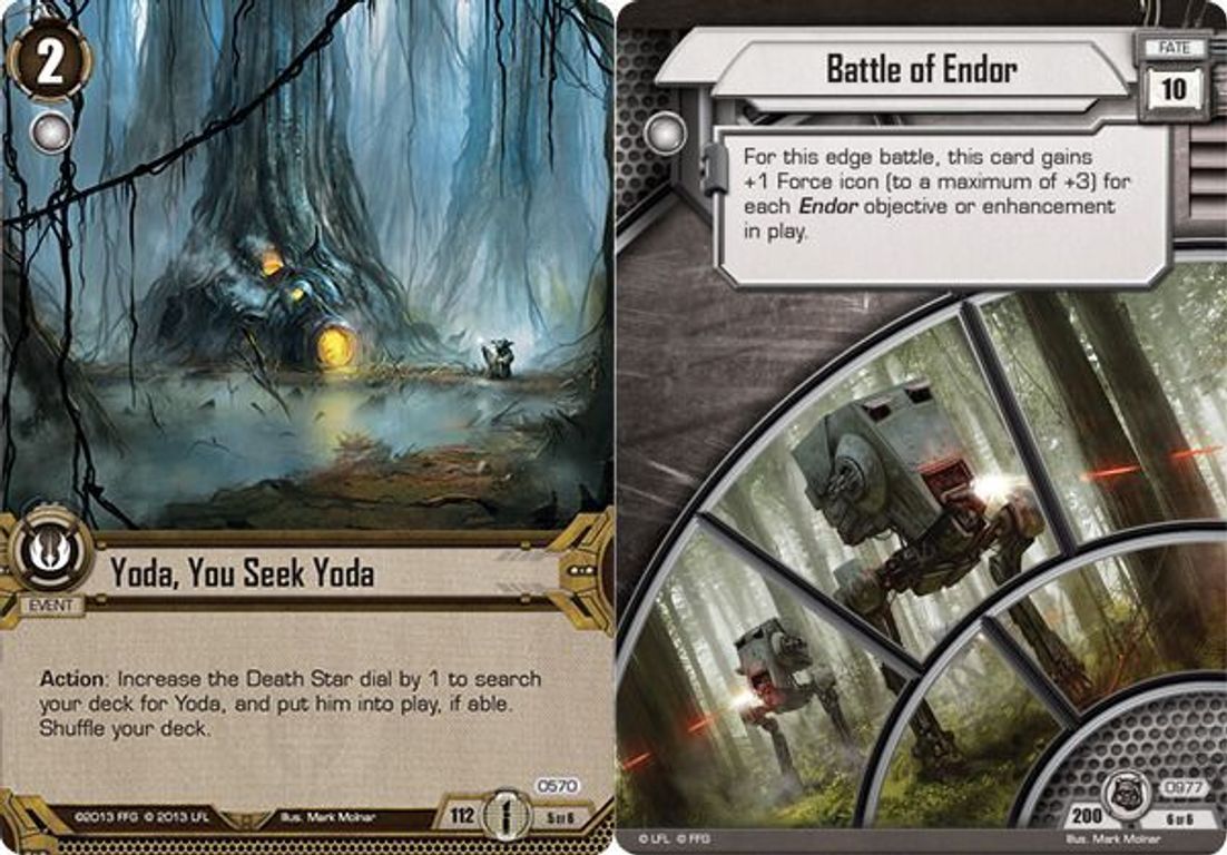 Star Wars: The Card Game - The Forest Moon cards