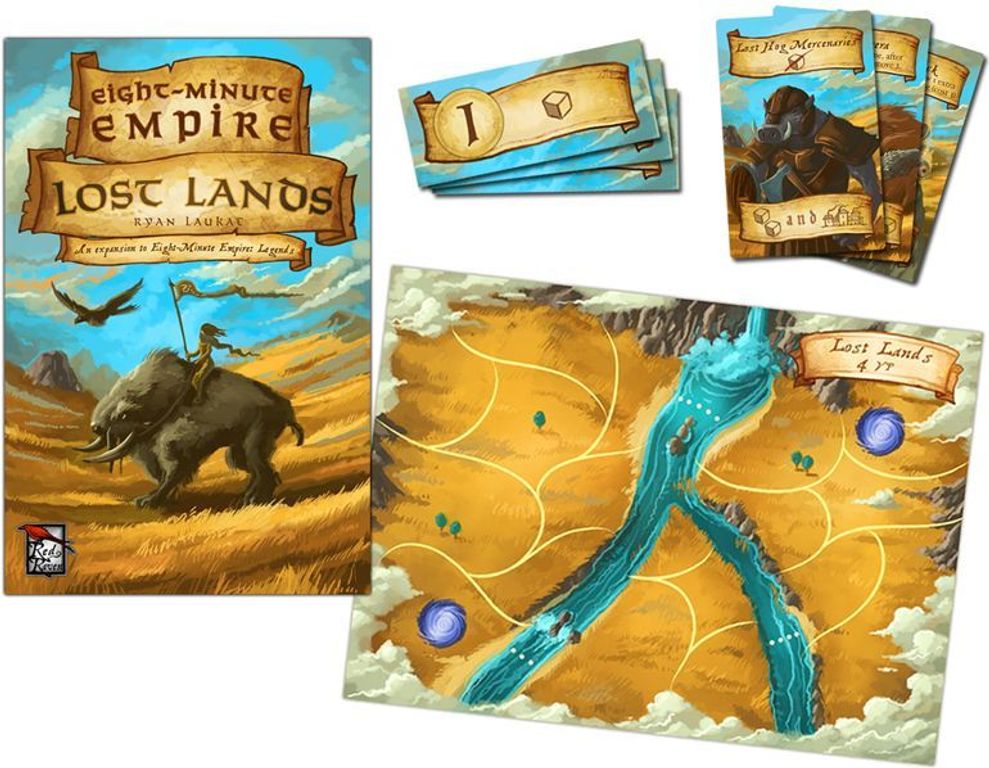 Eight-Minute Empire: Lost Lands components