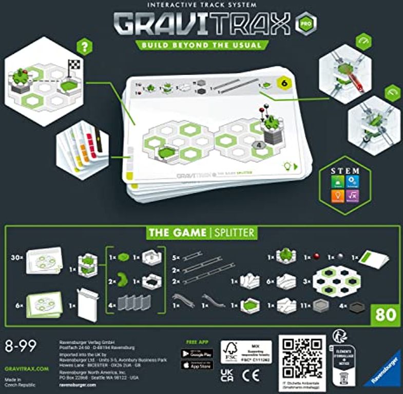 GraviTrax The Game PRO achterkant van de doos