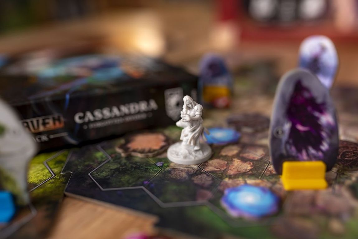 Gloomhaven: Mercenary Pack – Cassandra, Forgotten Diviner componenten