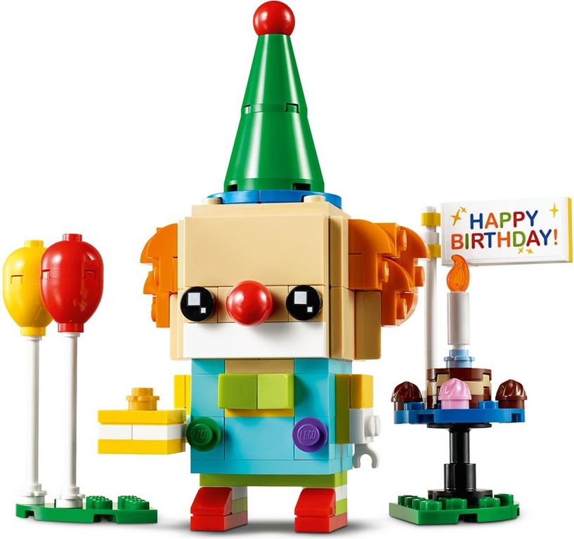 LEGO® BrickHeadz™ Verjaardagsclown componenten