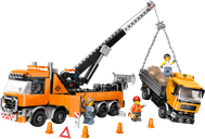 LEGO® City Heavy-Duty Recovery Tow Truck with Crane components