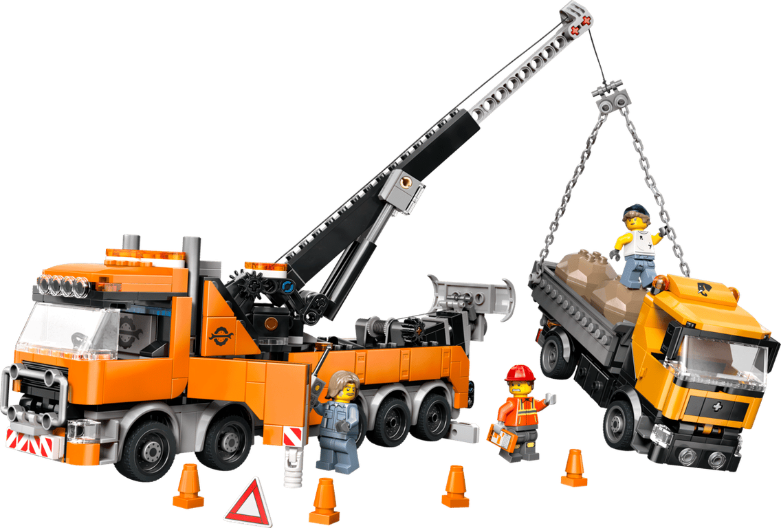 LEGO® City Heavy-Duty Recovery Tow Truck with Crane components