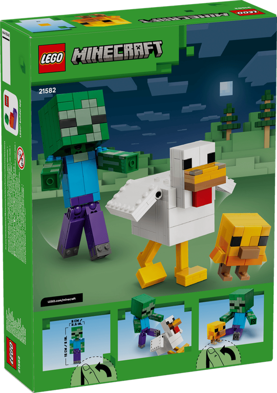 LEGO® Minecraft Chicken Jockey back of the box