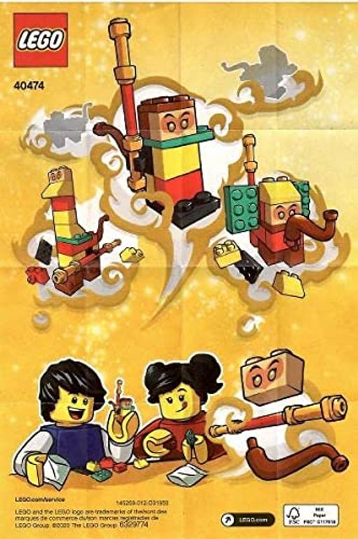 LEGO® Monkie Kid Build Your Own Monkey King parte posterior de la caja