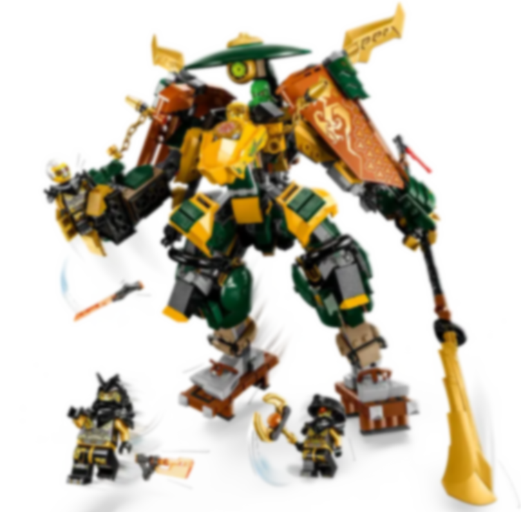 LEGO® Ninjago L'équipe de robots des ninjas Lloyd et Arin gameplay