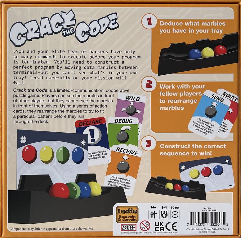 Crack the Code back of the box