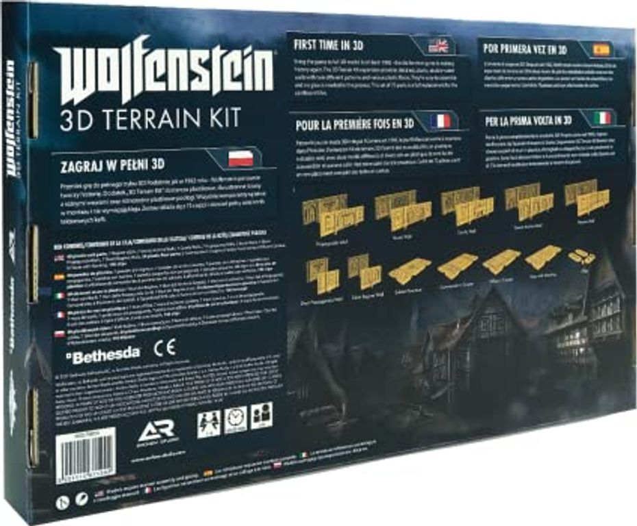 Wolfenstein: 3D Terrain Kit parte posterior de la caja