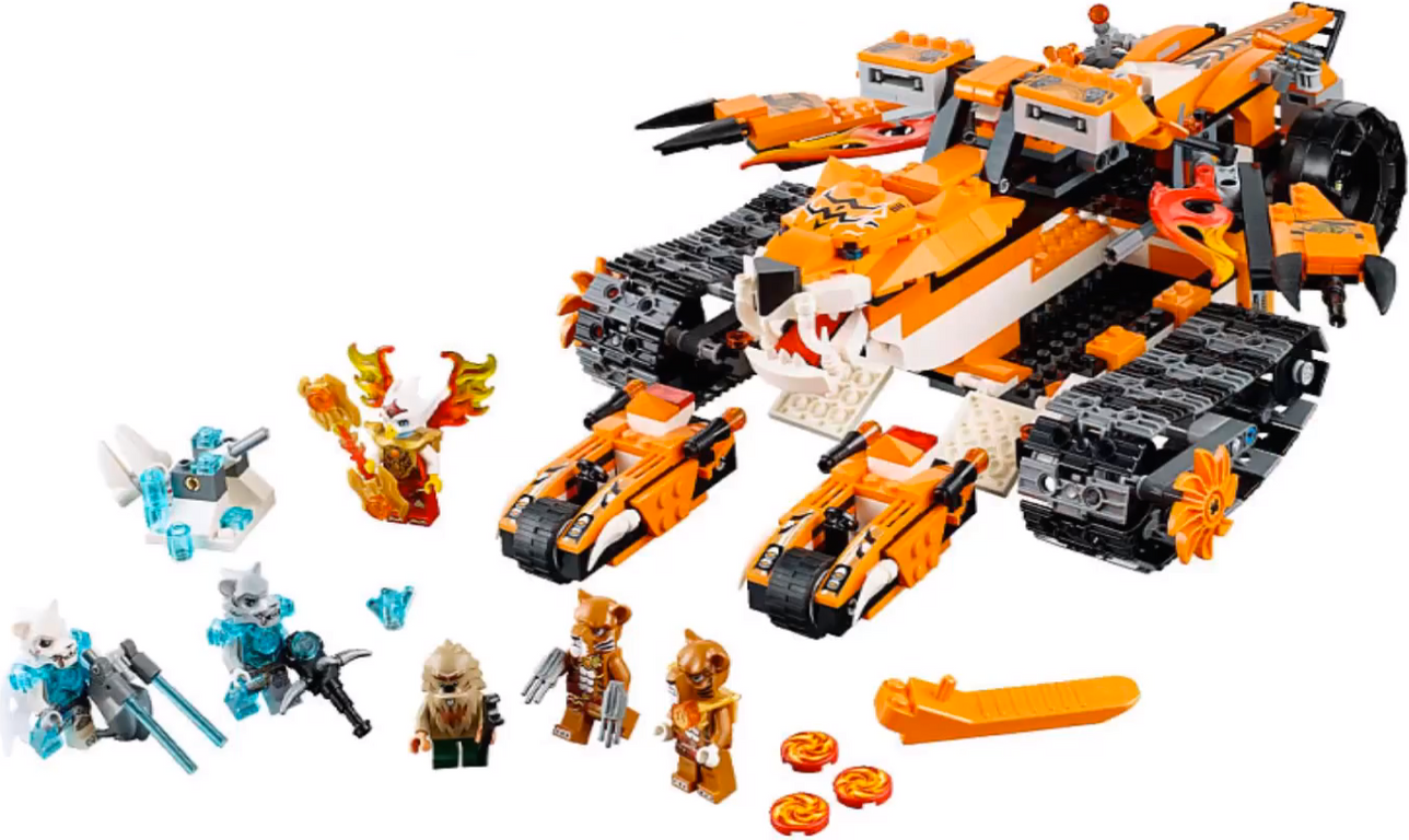 LEGO® Legends of Chima Tiger's Mobile Command components